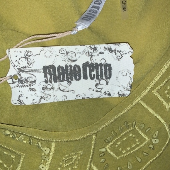 NWT Mono Reno Monte Carlo Tunic Kiwi Size Medium - Picture 6 of 12